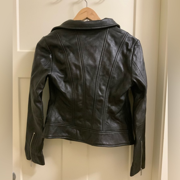 Aritzia Black Leather Jacket - Picture 3 of 5